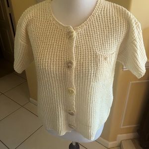 Beautiful, beige sweater, possibly homemade. Size small